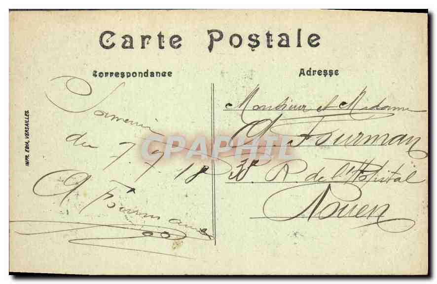 CPA Paris Gare du Quai d'Orsay Bateau — Rückseite