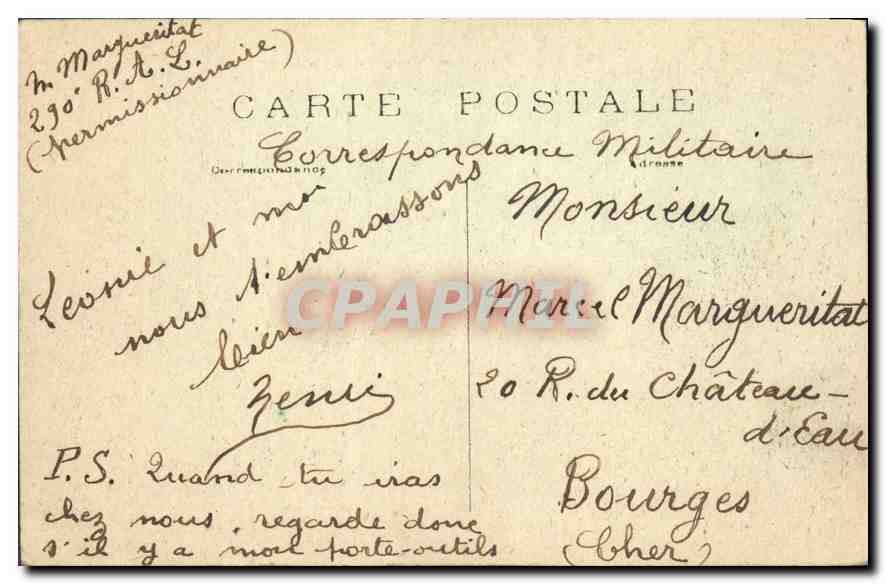 CPA Paris La Nouvelle Gare d'Orleans Bateaux — Rückseite