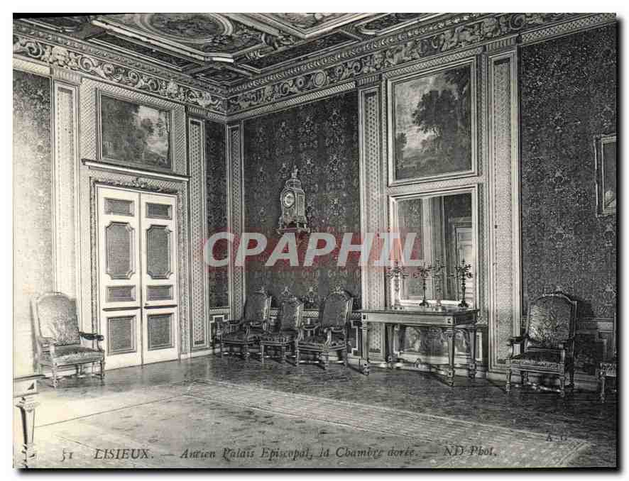 CPA Lisieux Ancien Palais Episcopal la Chambre doree 