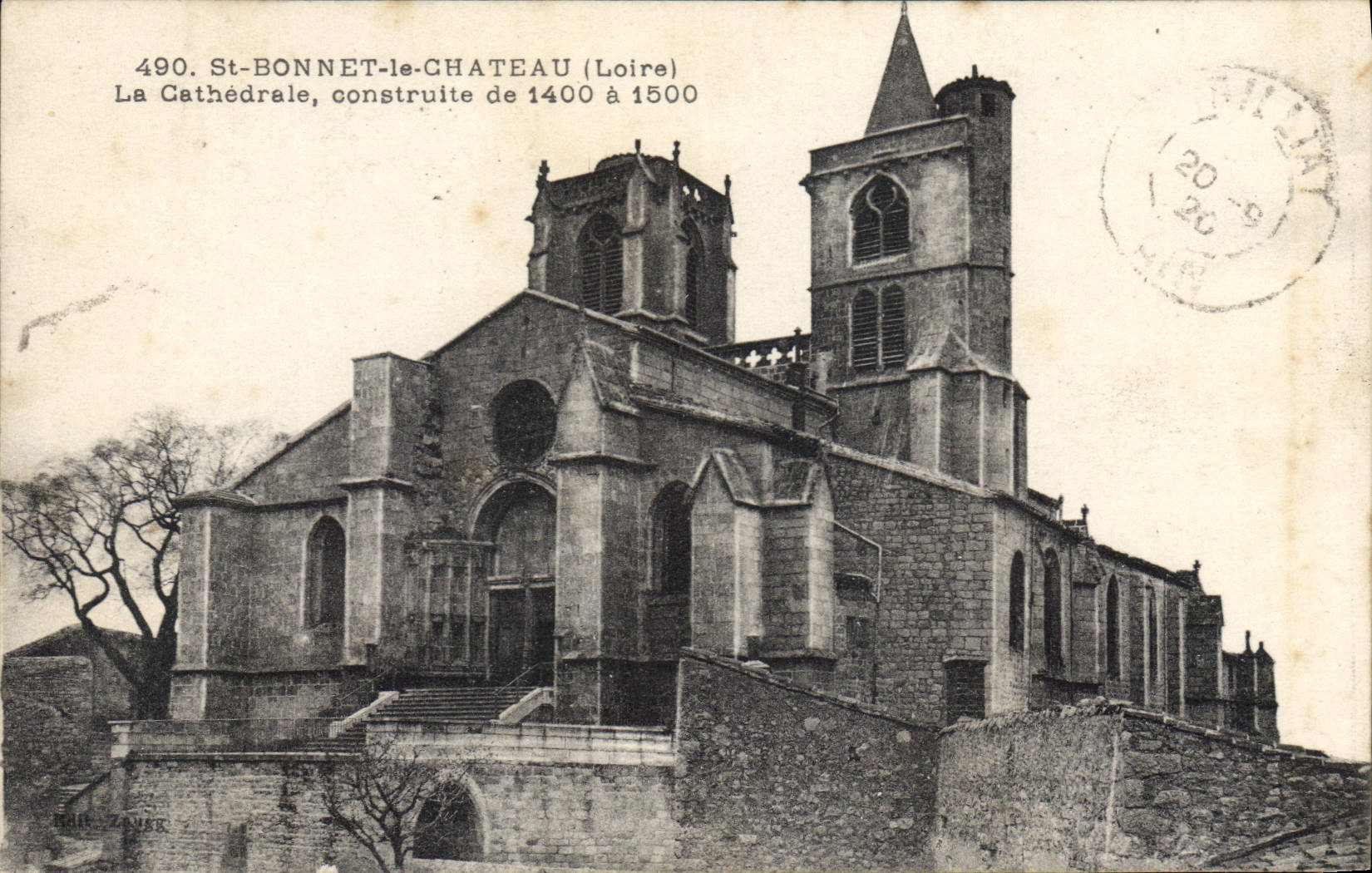 CPA St Bonnet le Chateau Loire La Cathedrale 