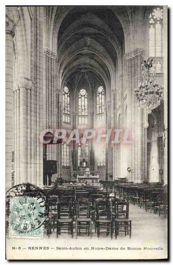 Rennes — Saint-Aubin en Notre-Dame de Bonne Nouvelle — Éd. Colombo, N° 6