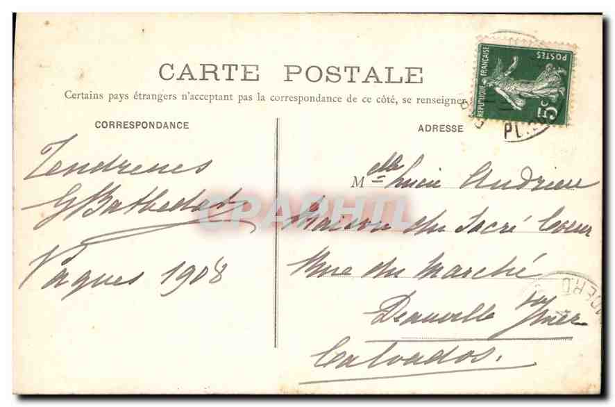 CPA Paris Eglise Saint Sulpice  — Rückseite