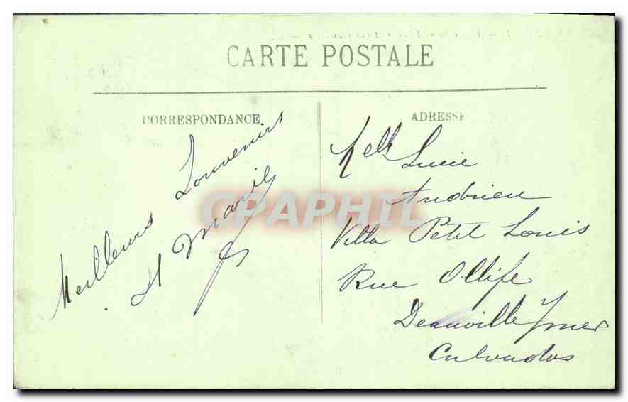 CPA Nort Eglise Saint Etienne et rue Gambetta  — Rückseite