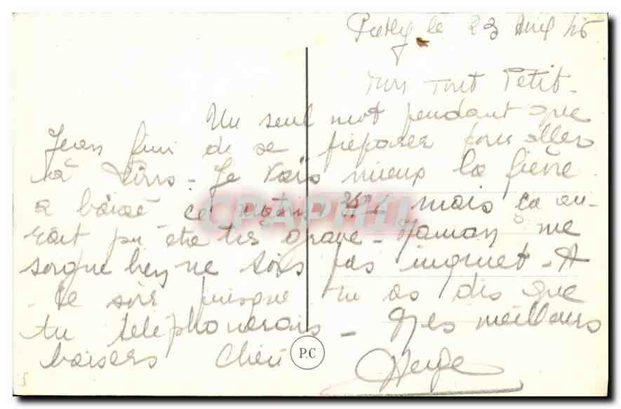CPA Fantaisie Fleurs — Rückseite