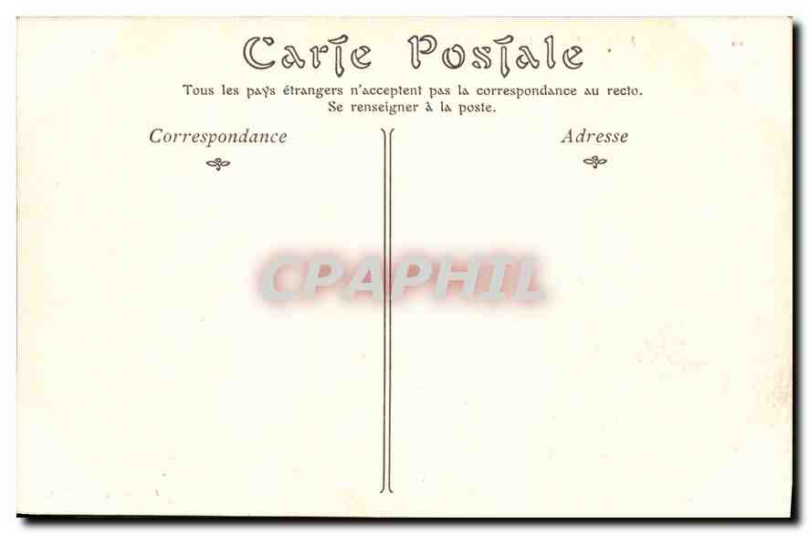 CPA Mortain Vallee de la Cance le Rocher de l'Aiguille  — Rückseite