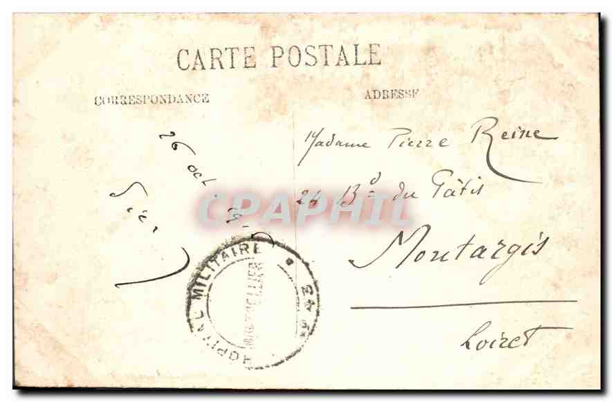 CPA Montpellier les Jardins du Peyron  — Verso