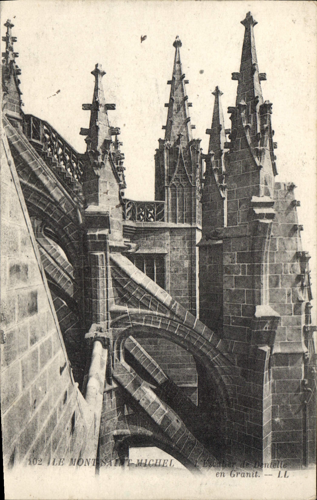 CPA Le Mont Saint Michel Escalier de DEntelle en Granit 