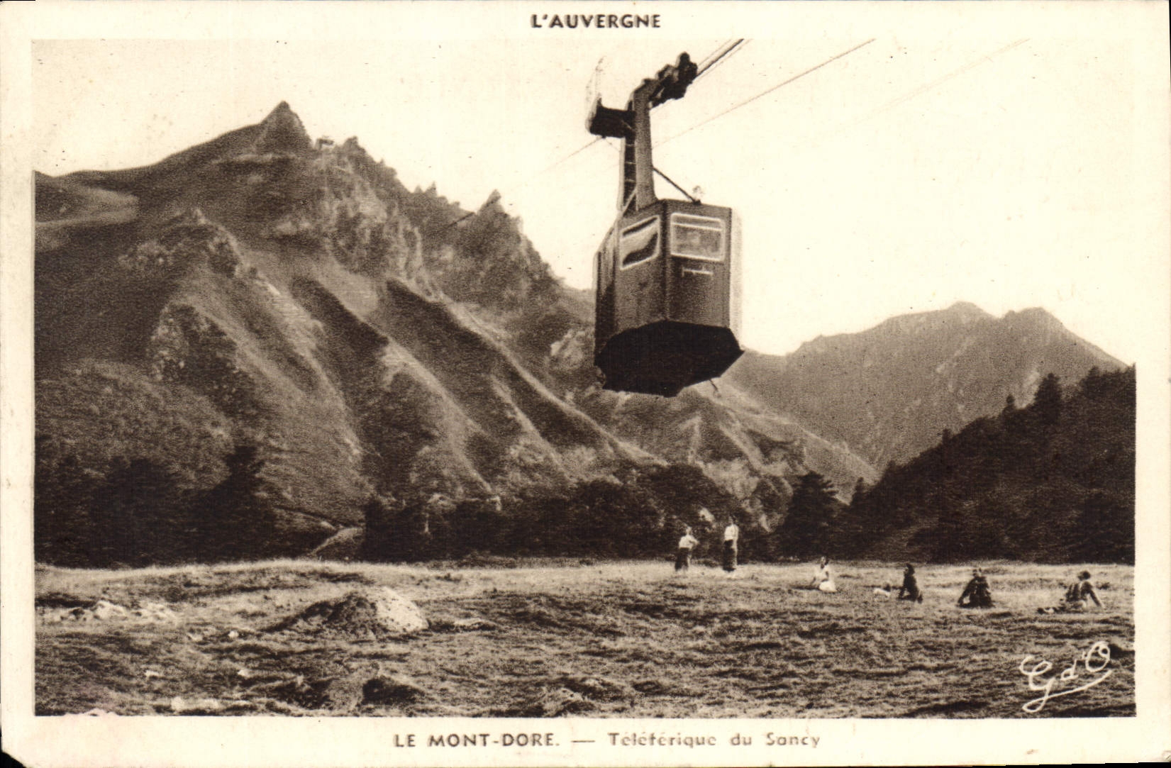 CPA L'Auvergne le Mont Dore Teleferique du Sancy 