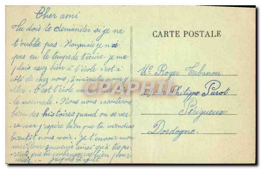 CPA Limoges la Cathedrale Commencee en 1273 et terminee en 1888 la Tour Date du XI S  — Rückseite