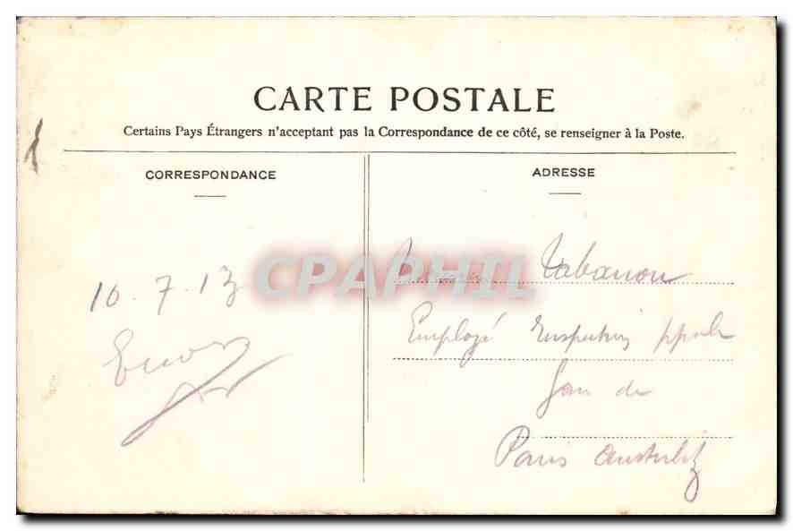 Forêt de Fontainebleau — La Roche qui tremble (Mont Chauvet) — S. R. 75 — Reverso