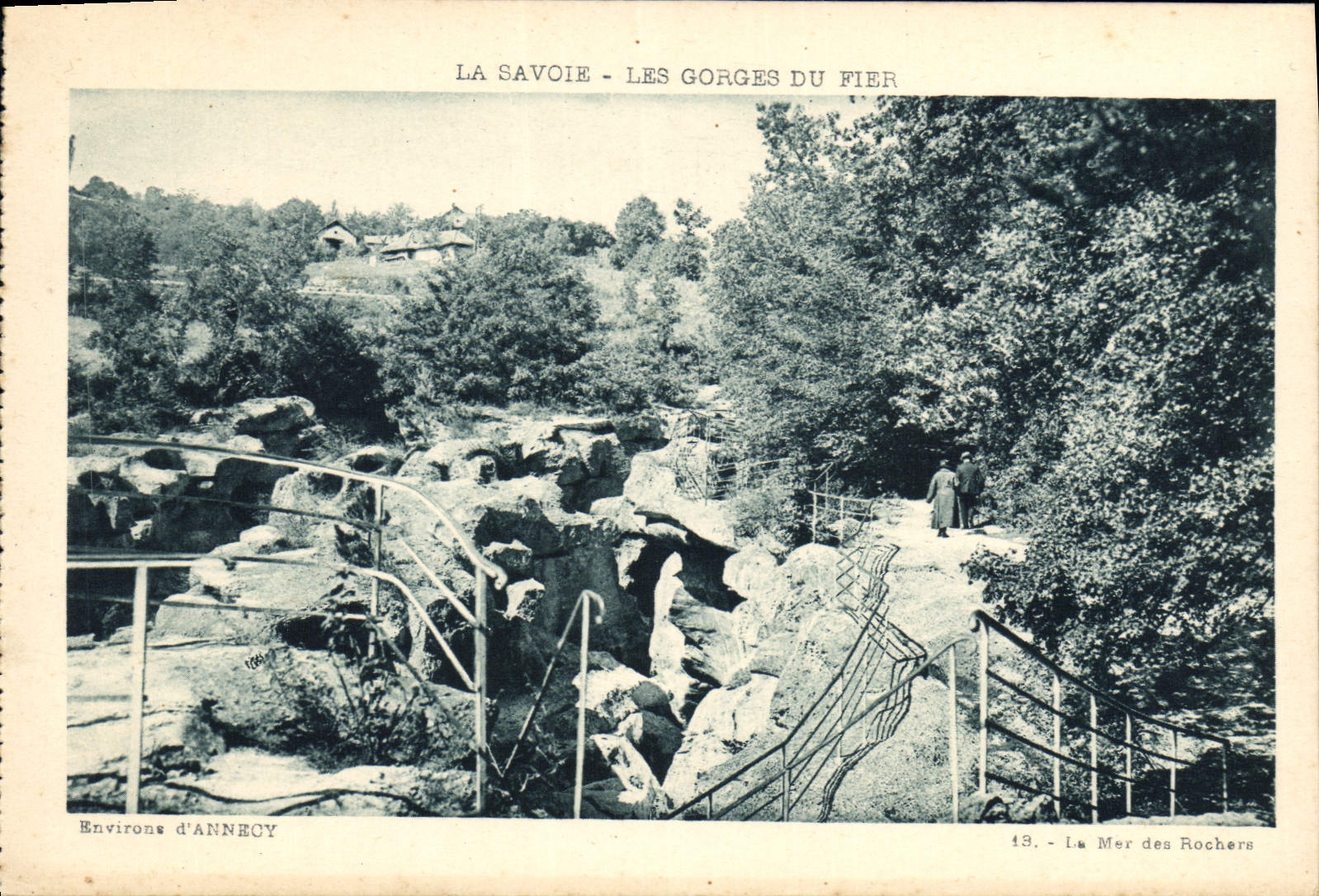 Les Gorges du Fier - La Mer des Rochers — Environs d'Annecy, La Savoie — éditeur L. Furas