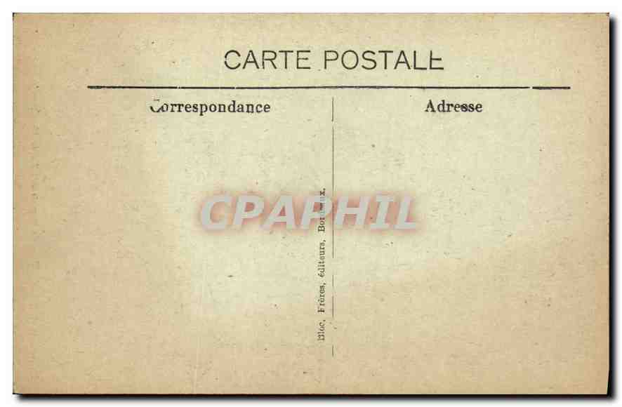 CPA Environs de Biarritz coucher de Soleil a la Chambre d'Amour  — Verso