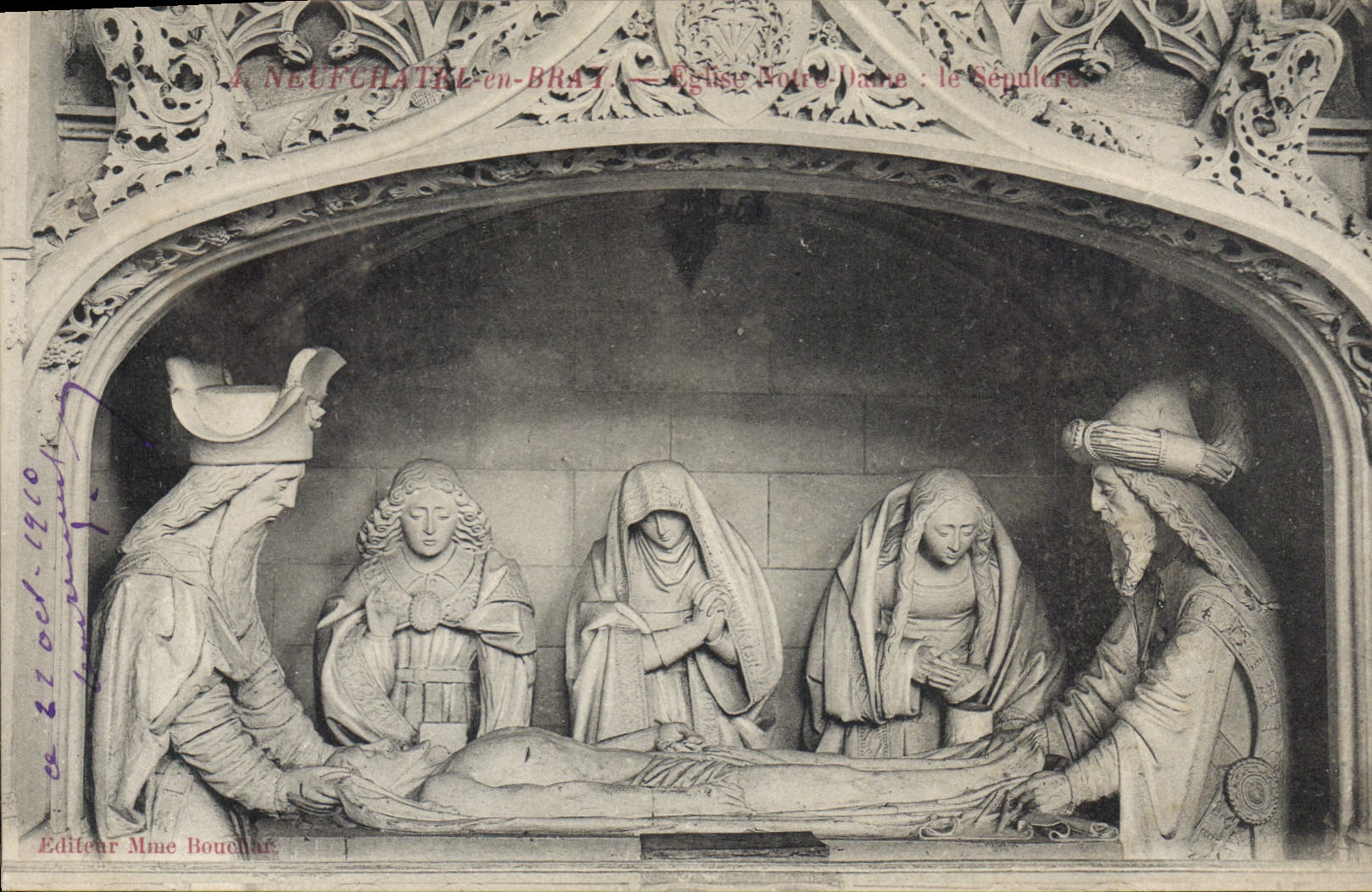 CPA Neuchatel en Bray Eglise Notre Dame le Sepulcre 