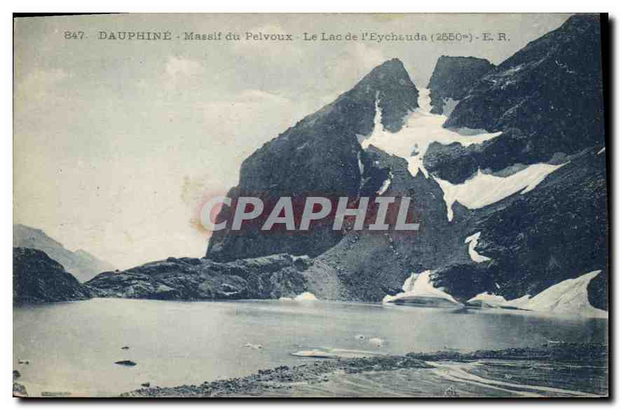 CPA Dauphine Massif du Pelvoux le Lac de l'Eychauda 