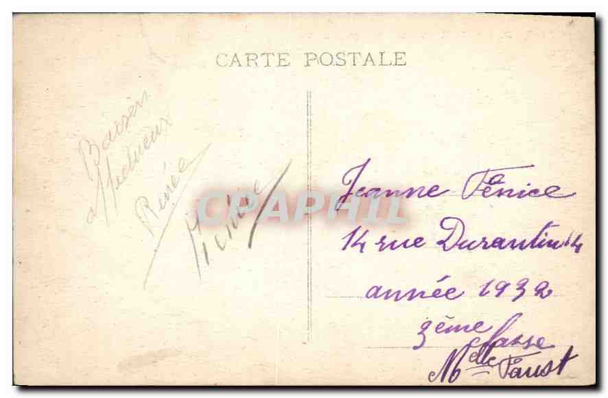 CPA Dauphine Massif du Pelvoux le Lac de l'Eychauda  — Verso