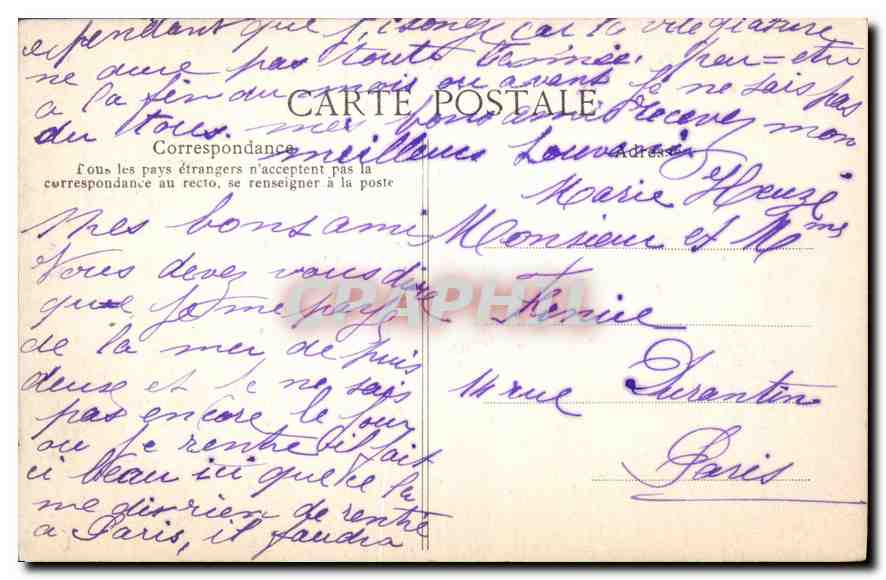 CPA Royan Terrasse et Casino de Foncillon  — Verso