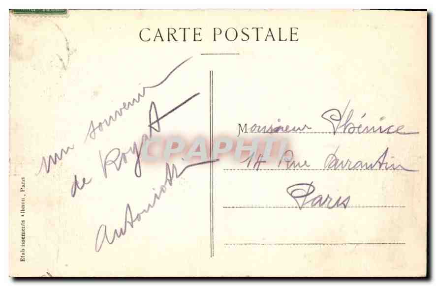 CPA Nos Stations Thernales Royan Panorama des Hotels  — Verso