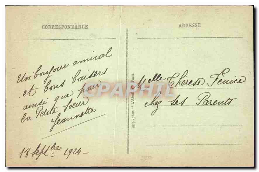 St-GERMAIN-en-LAYE — Château (XVIe siècle) — Façade Ouest — Entrée du Musée — Siège de la Délégation Autrichienne à la Conférence de la Paix signée le 10 septembre 1919 — Rückseite
