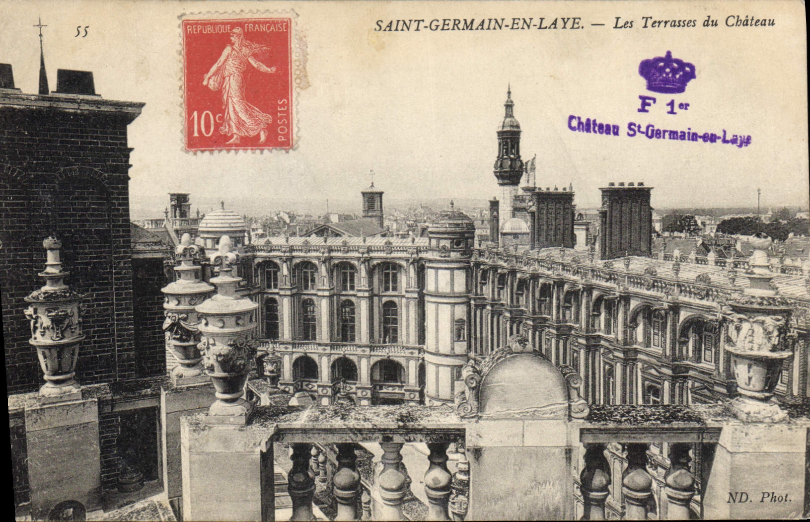 Saint-Germain-en-Laye — Les Terrasses du Château — Château St-Germain-en-Laye, F 1er, ND. Phot.