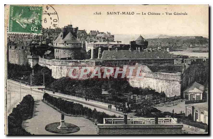 Saint-Malo — Il Castello — Vista Generale — Editore E.D. n°1506