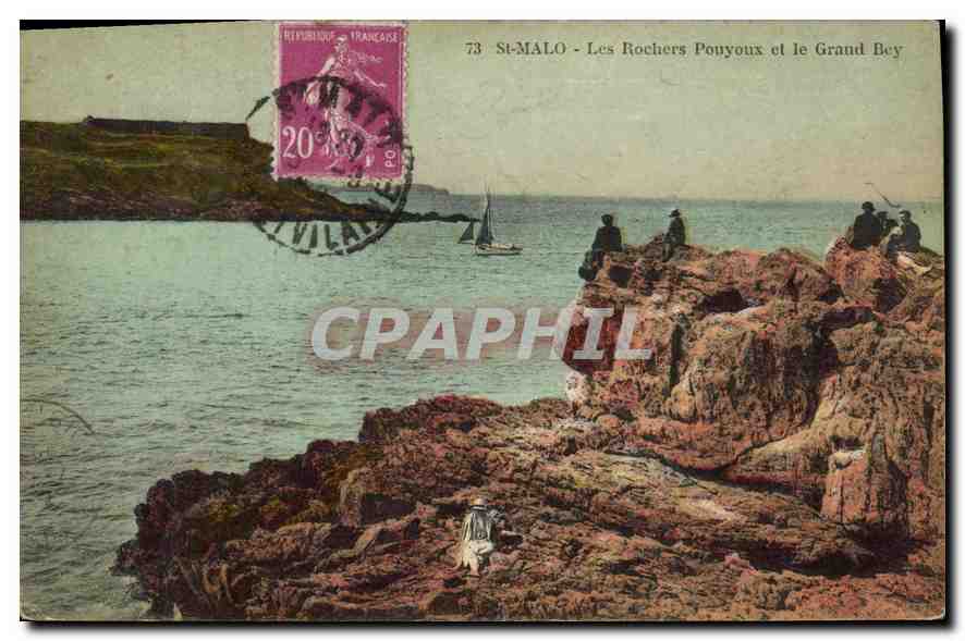 St-Malo - Les Rochers Pouyous et le Grand Bey — Édition Au Kieffer, St-Malo