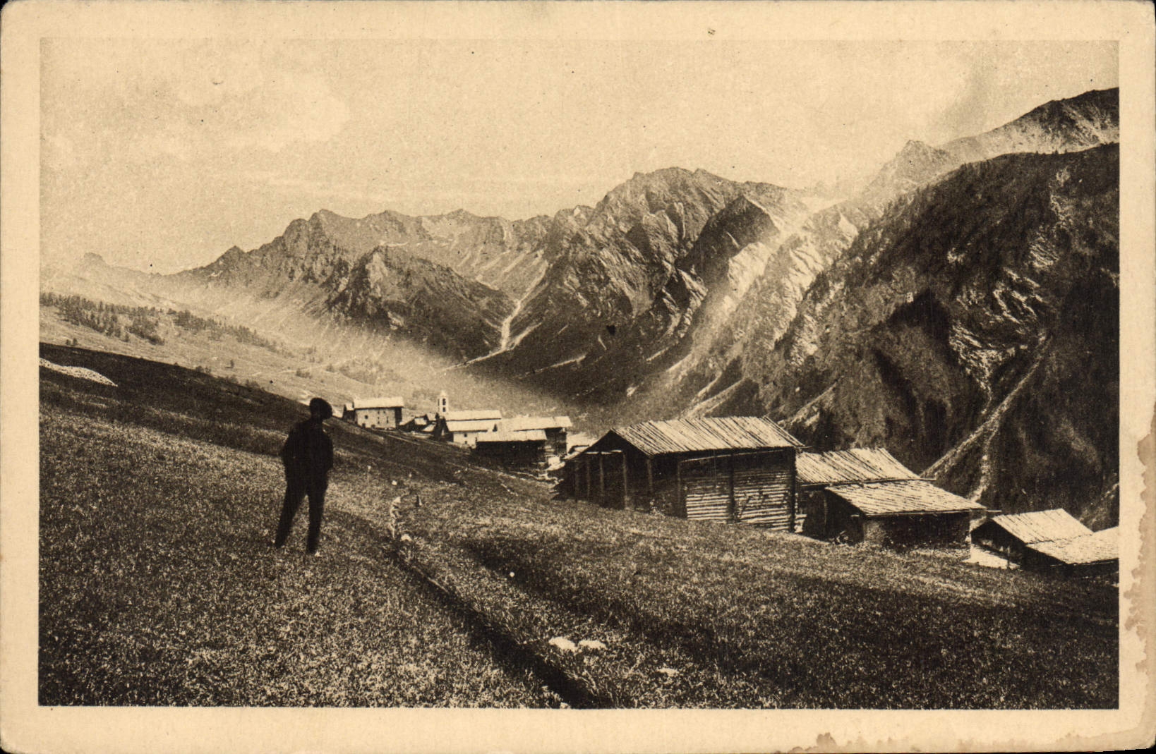 CPA Dauphine le Queyras Saint Veran et la Tete des Toillies 
