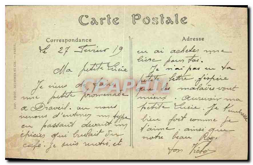 CPA Foret de Senart le Chene Prieur  — Back