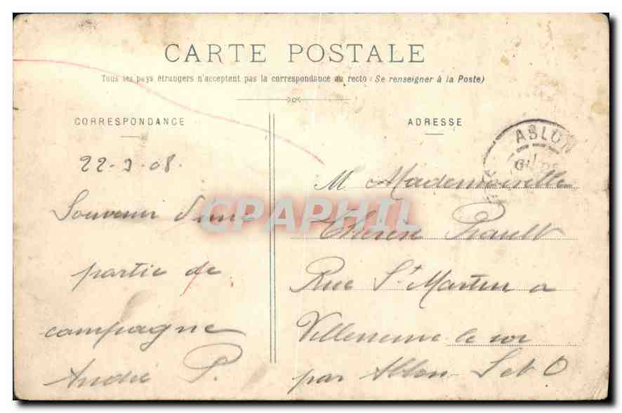 CPA Montreuil sous Bois la Place de l'Hotel de Ville  — Rückseite