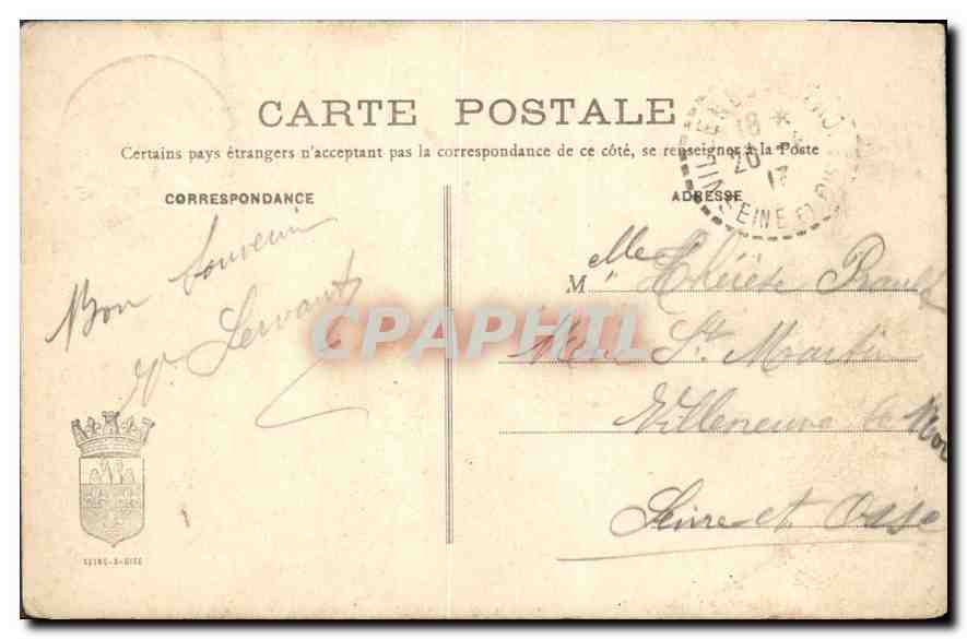 CPA Morsang sur Orge Portique Donnant acces dans la cour de l'ancienne Abbaye de Morsang sur Orge  — Back