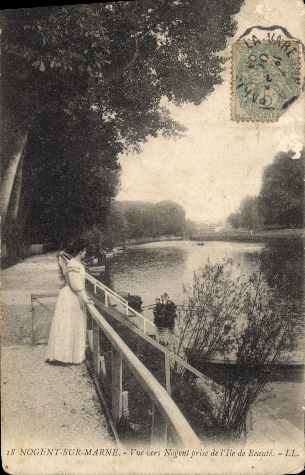 CPA Nogent sur Marne vue vers Nogent de l'Ile de Beaute