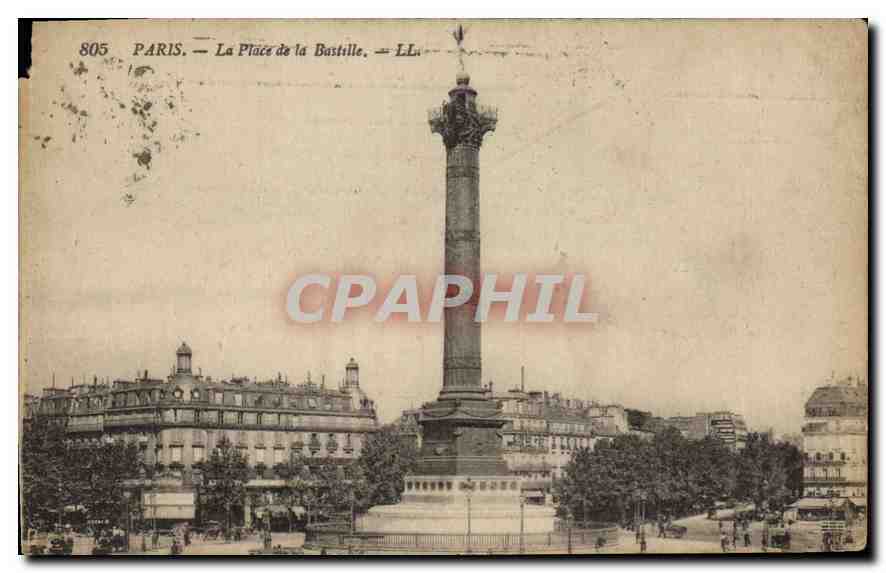 CPA Paris la Place de la Bastille 