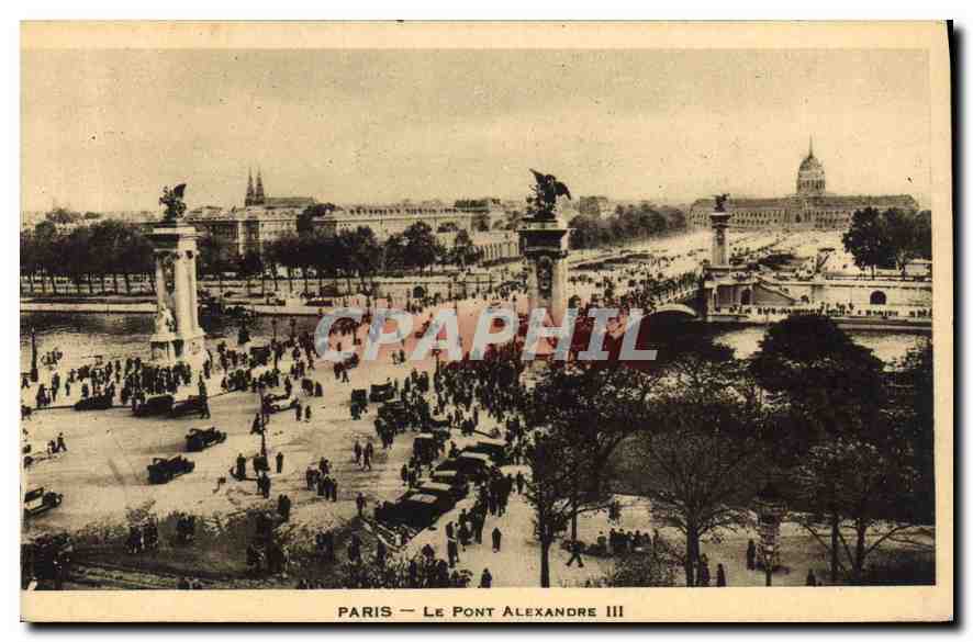 CPA Paris le Pont Alexandre III 