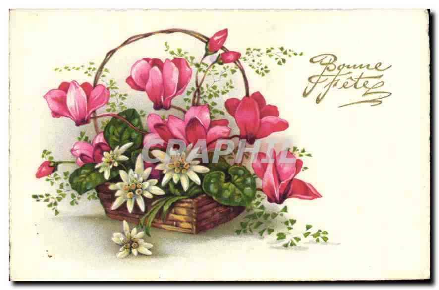 CPA Bonne Fete Fleurs