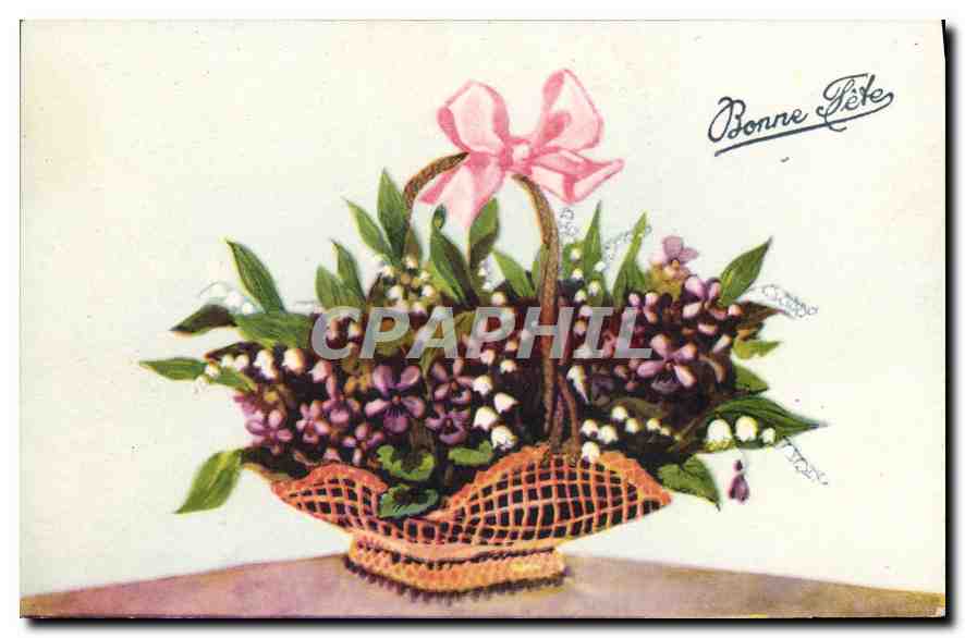 CPA Bonne Fete Fleurs