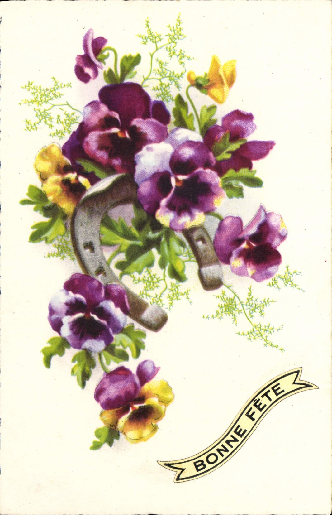 CPA Bonne Fete Fleurs