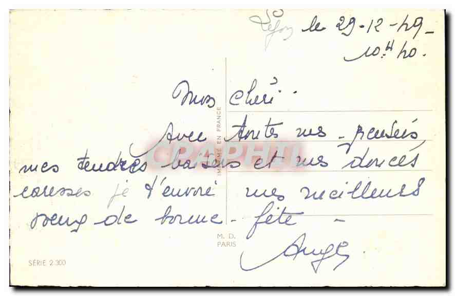 CPA Bonne Fete Fleurs — Back