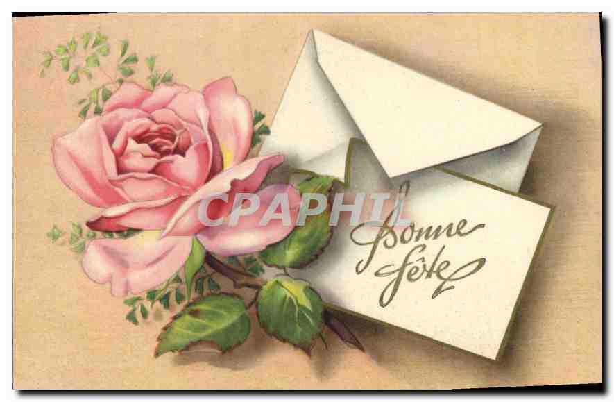 CPA Bonne Fete Fleurs