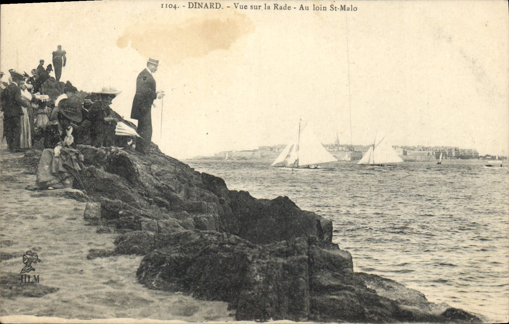 Dinard — Vue sur la Rade — Au loin St-Malo — H. Le Maillot, éditeur