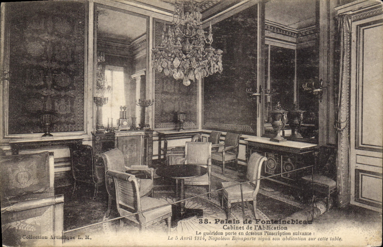 Schloss Fontainebleau — Cabinet der Abdikation — Künstlerische Sammlung L.M. n°38