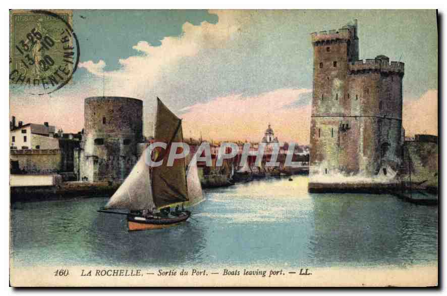 La Rochelle — Sortie du Port — LL. — Éditeur LL. n°160