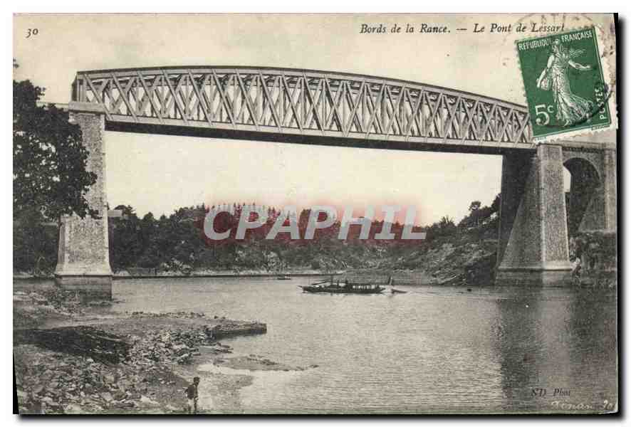 CPA Bords de la Rance le Pont de Lessart 