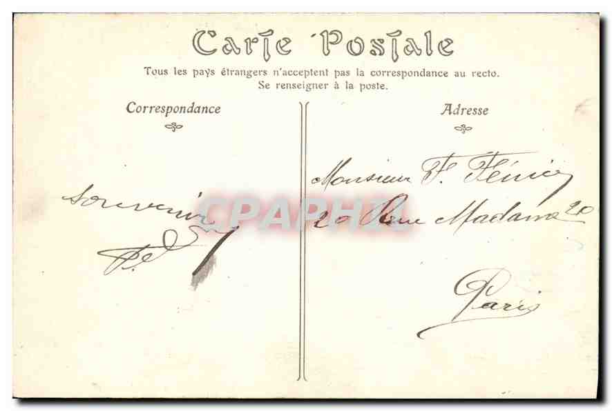 CPA Bords de la Rance le Pont de Lessart  — Rückseite