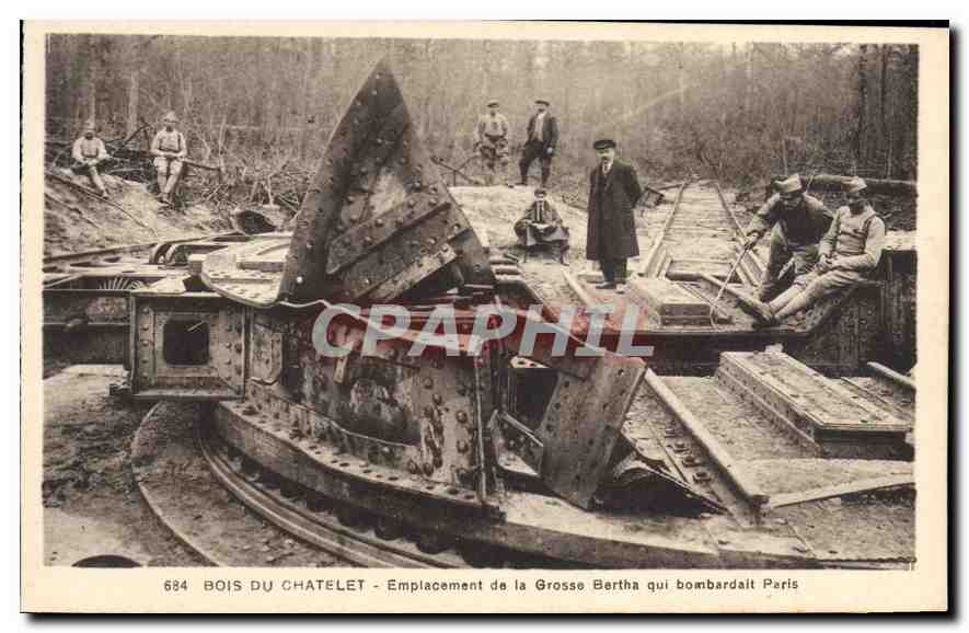 CPA Bois du Chatelet Emplacement de la Grosse Bertha qui Bombardait Paris 