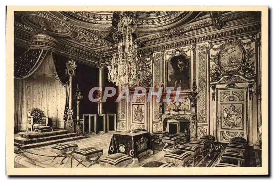 Fontainebleau — Sala del Trono — Les Éditions d'Art Yvonne, Parigi