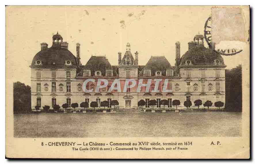 CPA Cheverny le Chateau Commence au XVII siecle termine en 1634 