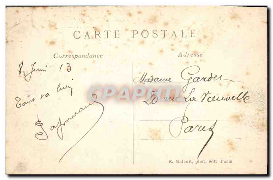 CPA Chateau de Dampierre S et O l'Ile et l'Etang  — Rückseite