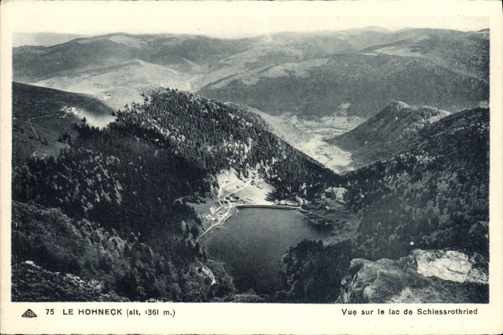 CPA Le Hohneck vue sur le Lac de Schiessrothried 
