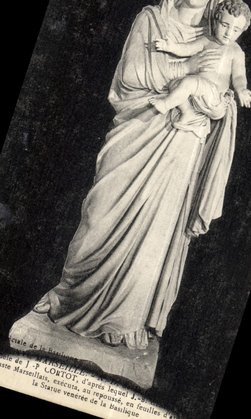 CPA Marseille J P Coutot d'apres lequel J B Marseille executa au repousse en feuilles la statue vene
