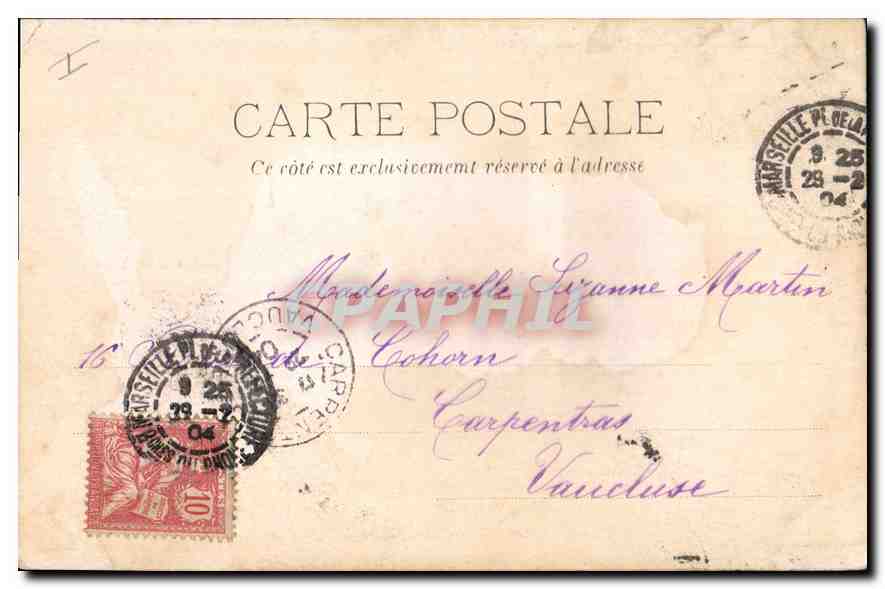 CPA Marseille Notre Dame de la Garde  — Rückseite