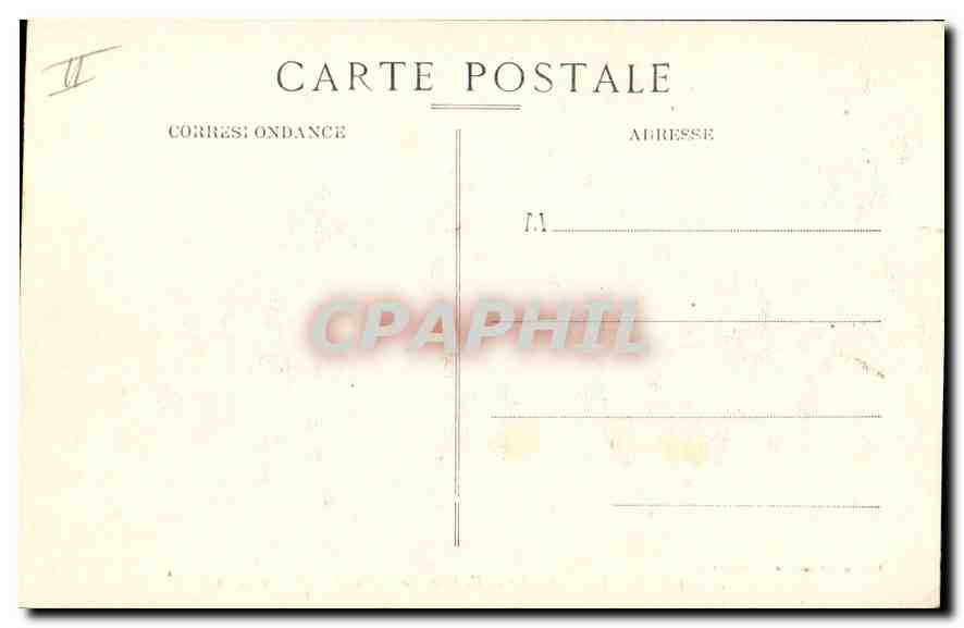 CPA Marseille Chapelle et Fort de Notre Dame de la Garde en 1843  — Rückseite